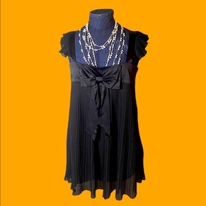 XOXO black dressy top or mini dress. Size S